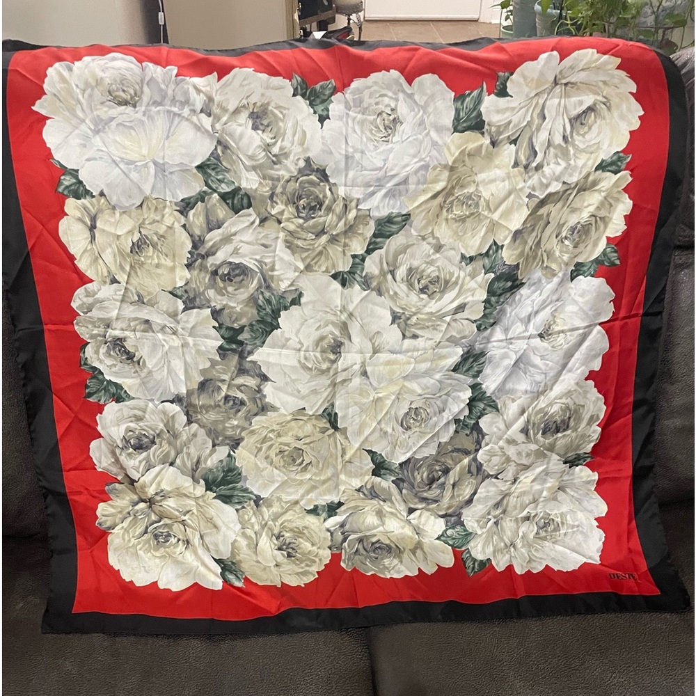 Floral Silk Scarf
